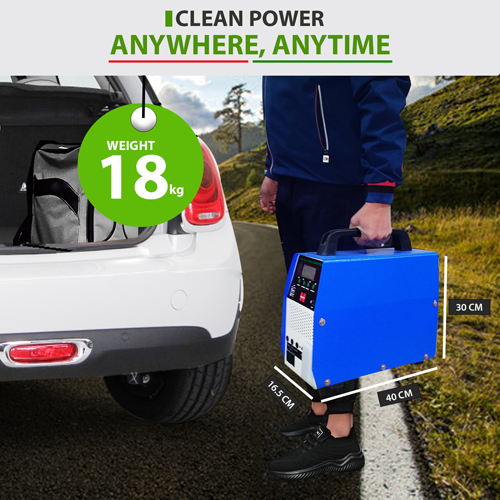1KVA Solar Home Inverter, with In-built Lithium Battery, Portable, Model: PL-900W